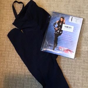 2 Maternity tights size L navy and Nude
